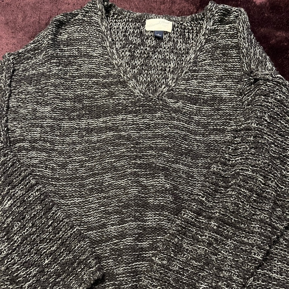 black and white sweater